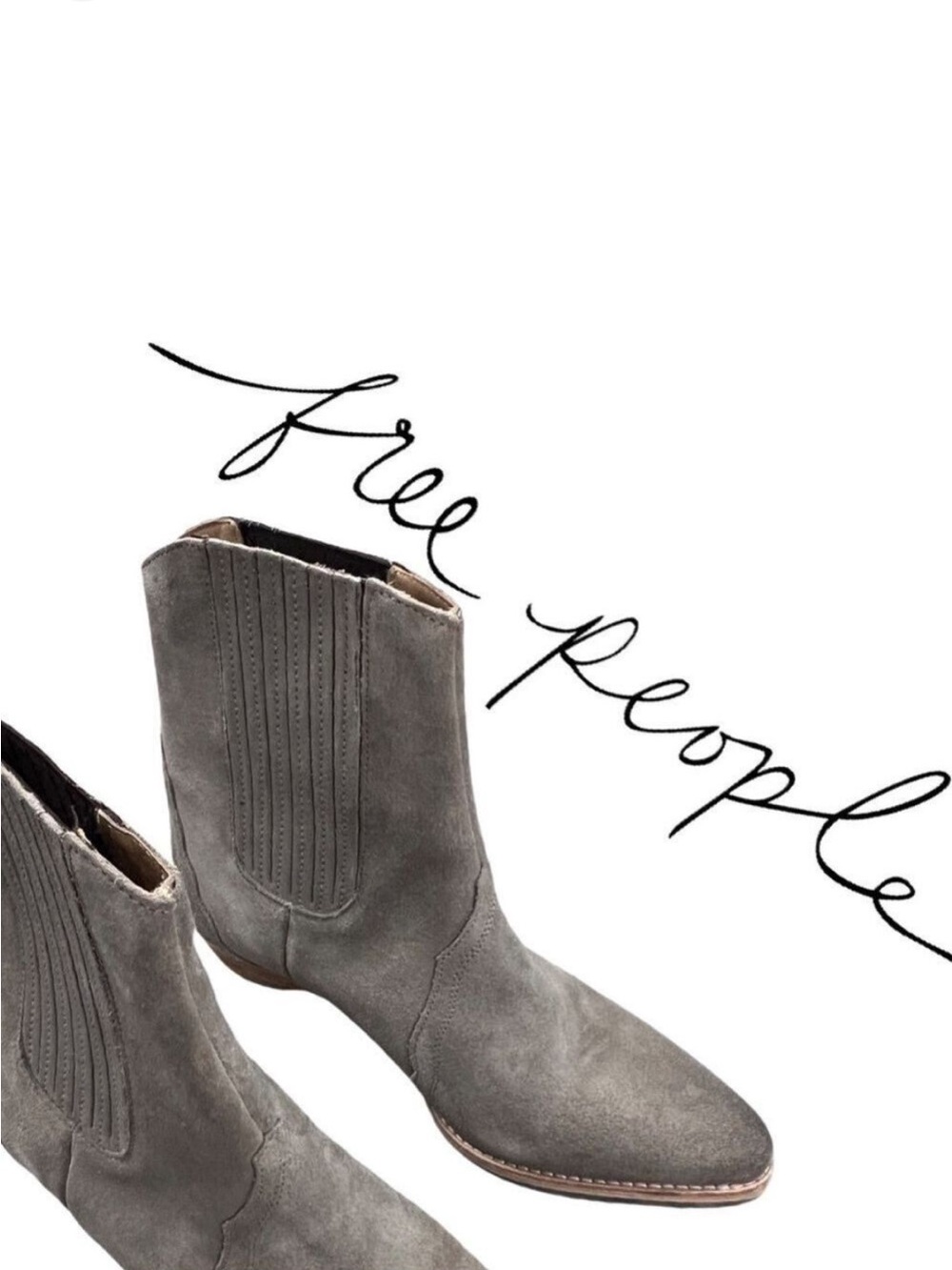 Free People Western Chelsea Boot Suede NWOB $179